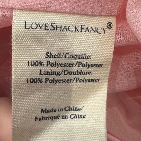 NWT LoveShackFancy Nanita Cut Out dress in Pink Marble - Picture 10 of 10